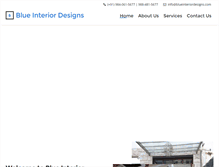 Tablet Screenshot of blueinteriordesigns.com